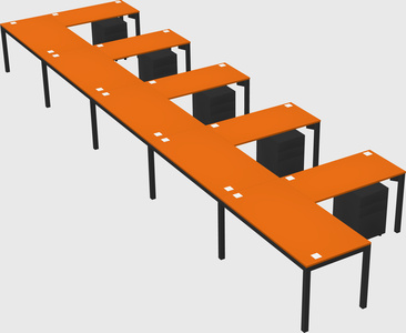 L-shaped desk
