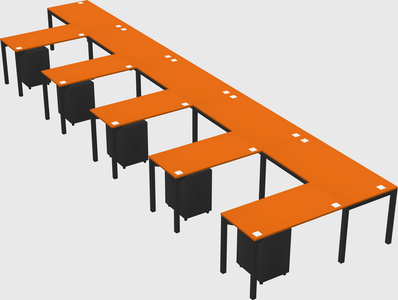 L-shaped desk