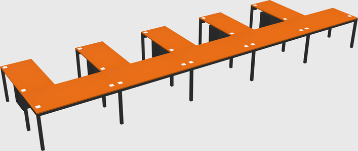 L-shaped desk