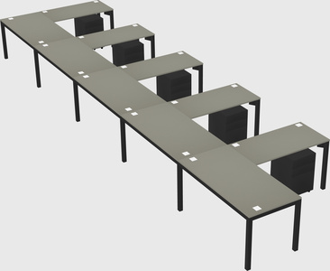 L-shaped desk