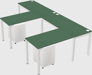 L-shaped desk