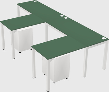 L-shaped desk