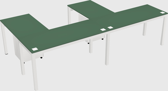 L-shaped desk