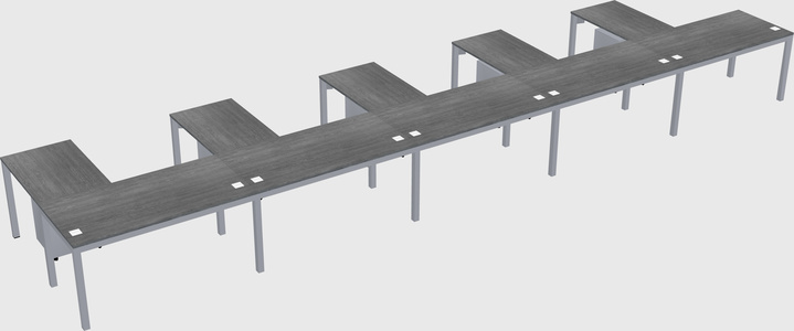 L-shaped desk