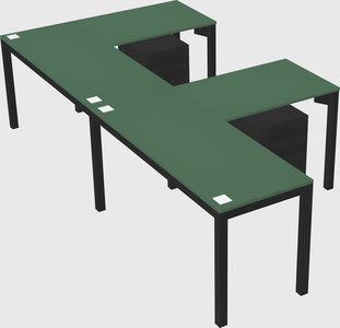 L-shaped desk