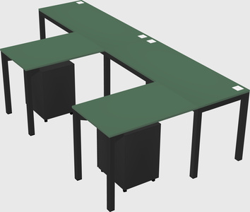 L-shaped desk