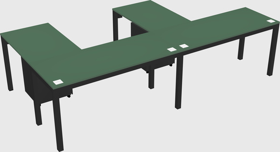 L-shaped desk