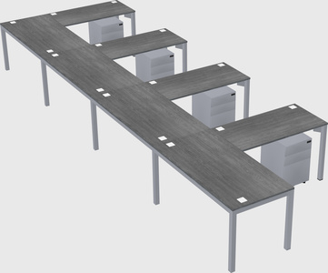 L-shaped desk