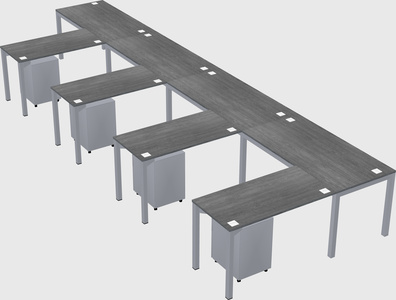 L-shaped desk