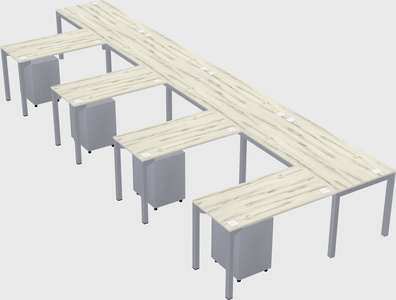 L-shaped desk