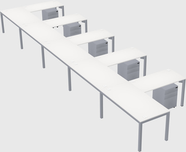 L-shaped desk