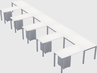 L-shaped desk