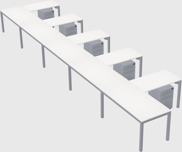 L-shaped desk