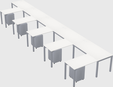 L-shaped desk