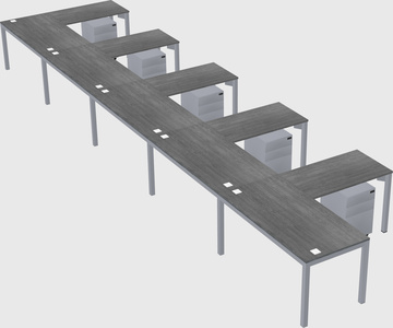 L-shaped desk