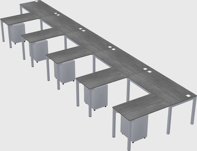 L-shaped desk
