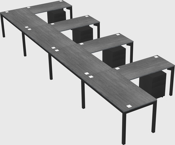 L-shaped desk