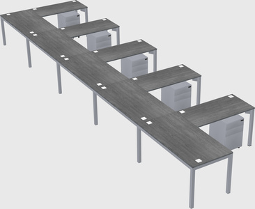 L-shaped desk