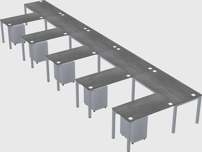 L-shaped desk
