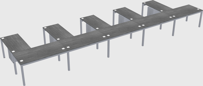 L-shaped desk