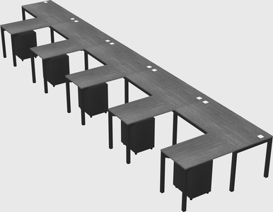 L-shaped desk