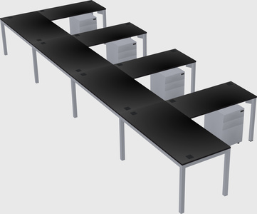 L-shaped desk