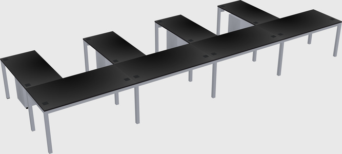 L-shaped desk