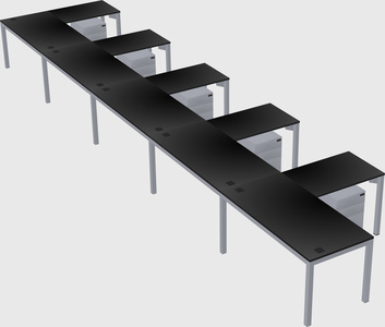 L-shaped desk