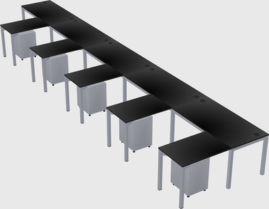 L-shaped desk
