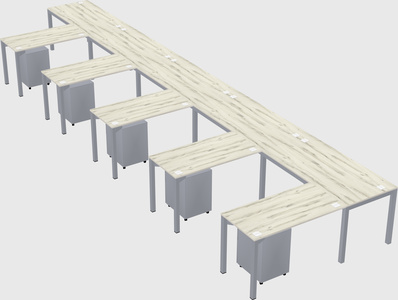 L-shaped desk