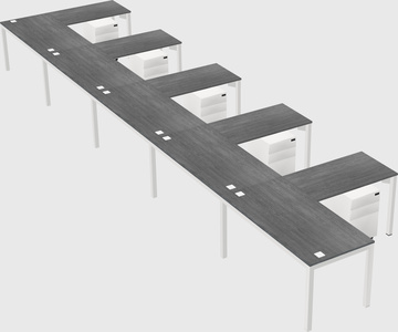 L-shaped desk