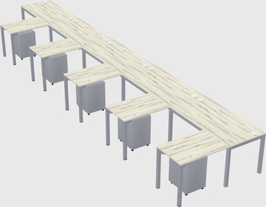 L-shaped desk