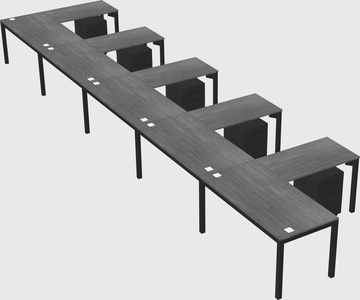 L-shaped desk