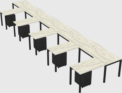 L-shaped desk