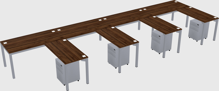 L-shaped desk