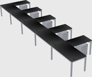 L-shaped desk