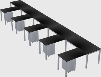 L-shaped desk