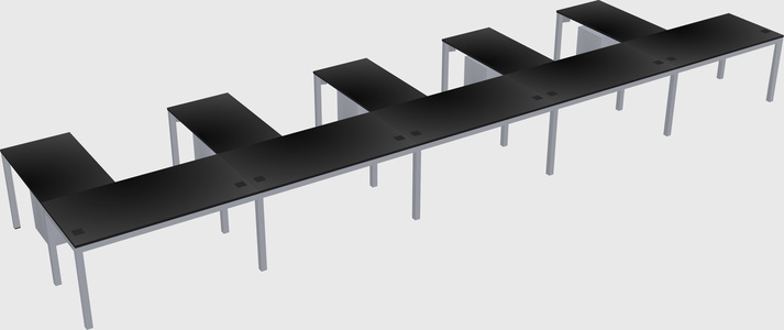 L-shaped desk