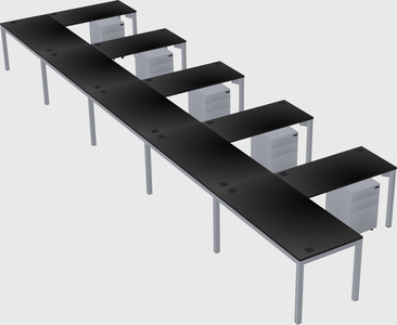 L-shaped desk