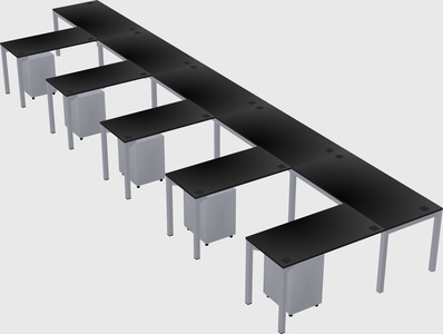 L-shaped desk