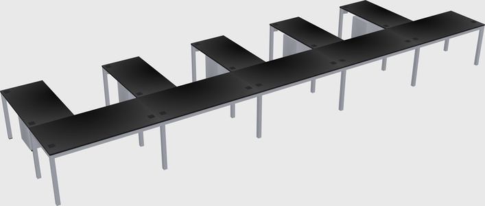 L-shaped desk