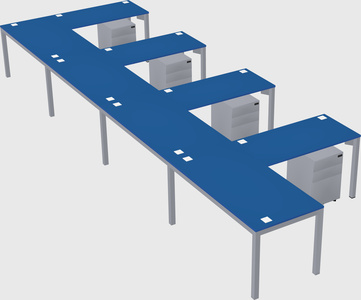 L-shaped desk