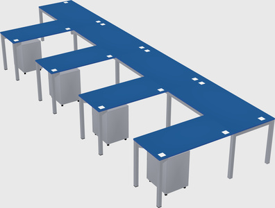 L-shaped desk
