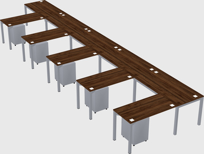 L-shaped desk