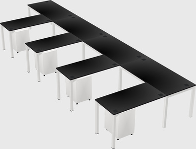 L-shaped desk