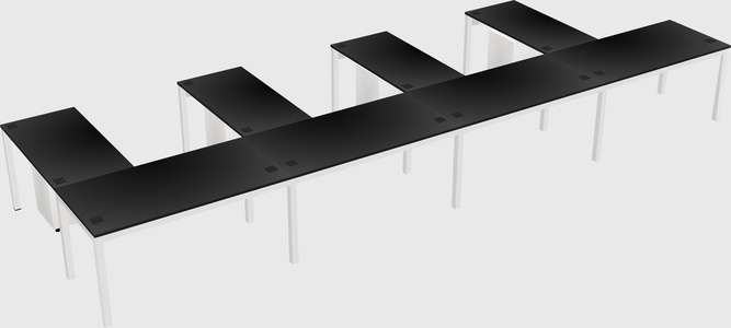 L-shaped desk