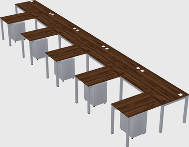 L-shaped desk