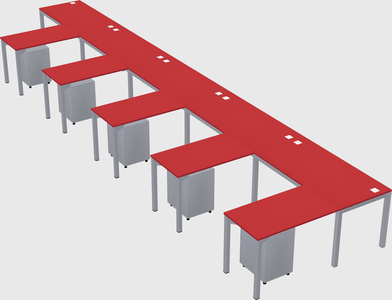 L-shaped desk