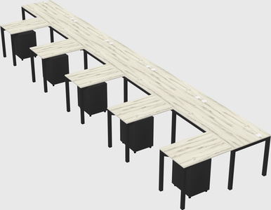 L-shaped desk