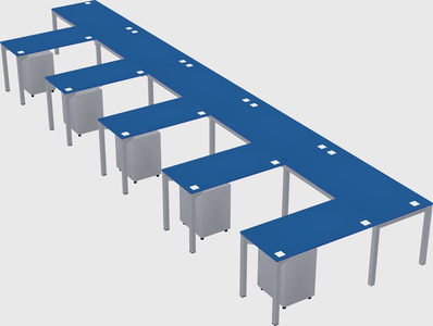 L-shaped desk